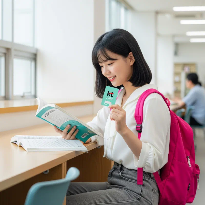 韓国留学の電話番号の壁を壊すKT長期留学USIM