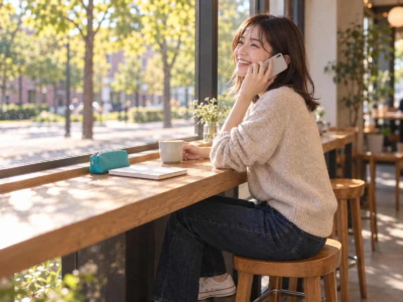 「001 Free」で、韓国から日本の家族へ国際電話をかけるイメージ図