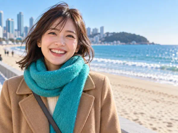 釜山の冬(12月・1月・2月)の気温と服装|東京より少し寒く、海風に備える防寒の目安