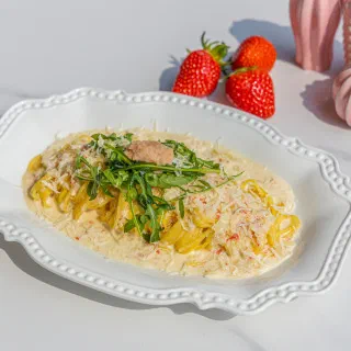 明太子クリームパスタ