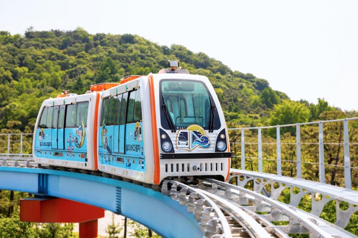 月尾海列車｜仁川駅すぐ・海上6.1kmを走る観光モノレール