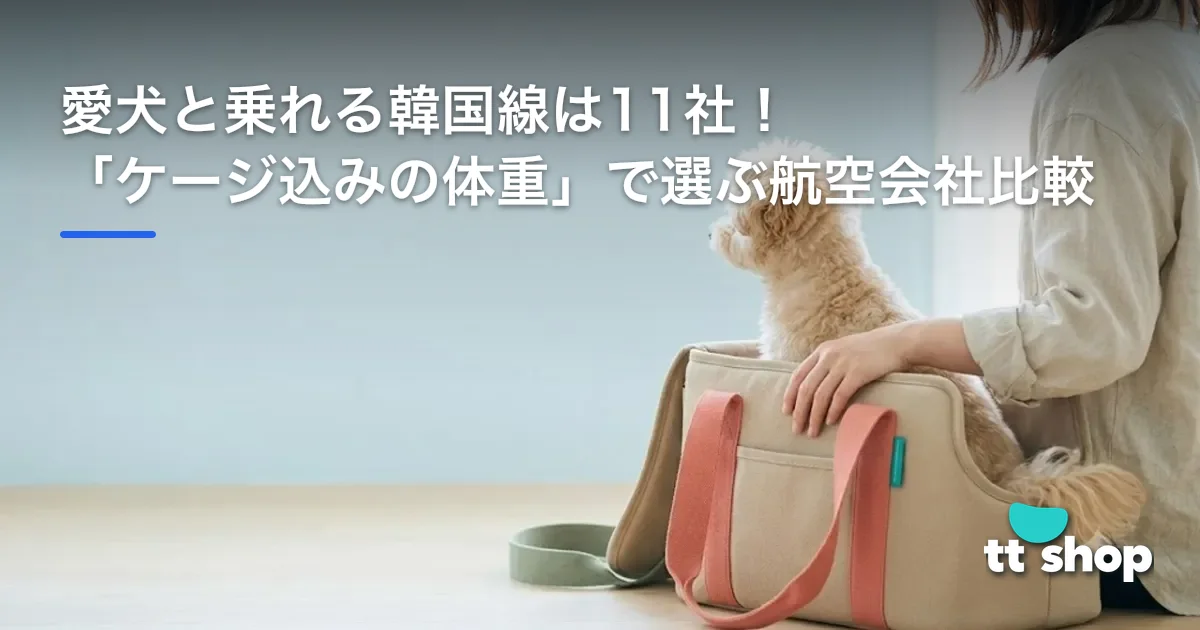 韓国線「機内持ち込み」OK！愛犬と乗れる航空会社11社比較｜決め手は